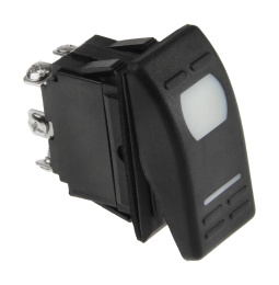 Переключатель двухпозиционный ON-ON 12 В/16А 6Р с подсветкой (AES111855)